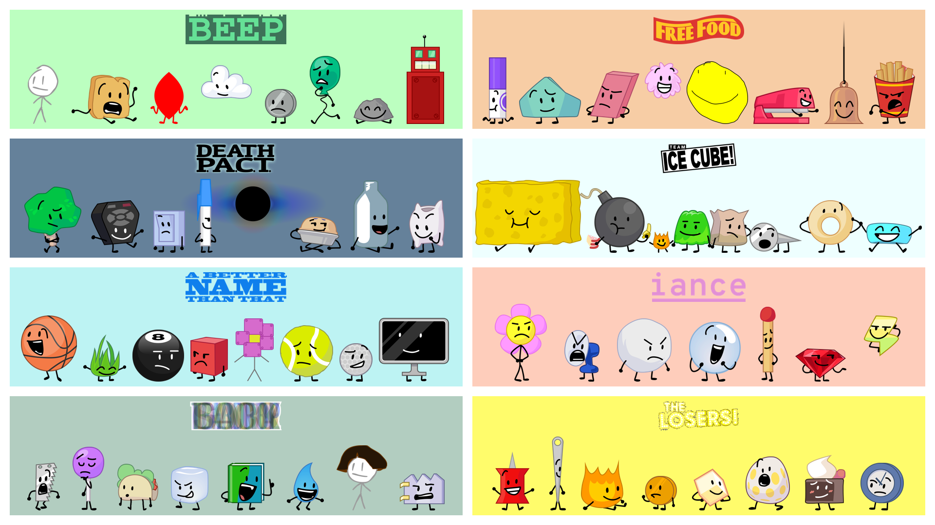 The 62 BFB contestants remaining after BFB 2.