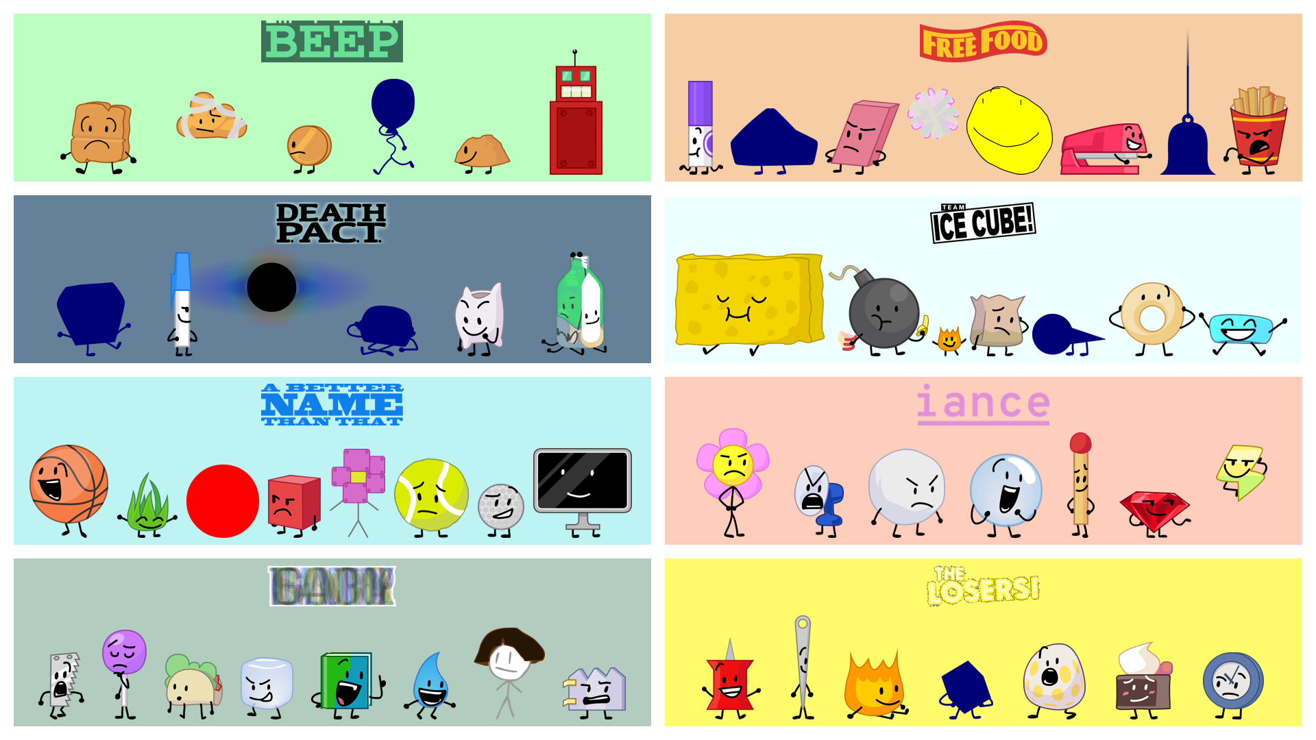 The 57 BFB contestants remaining after BFB 7.