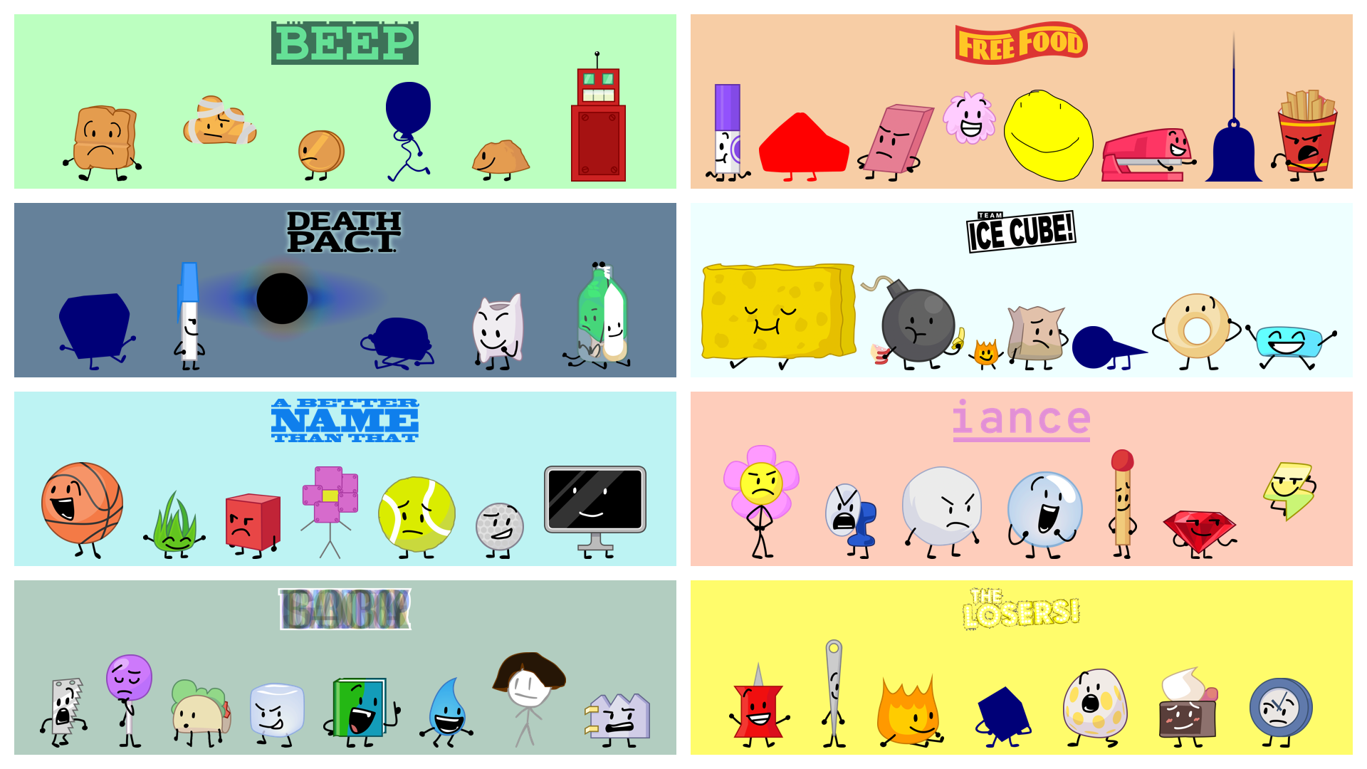 The 56 BFB contestants remaining after BFB 8.