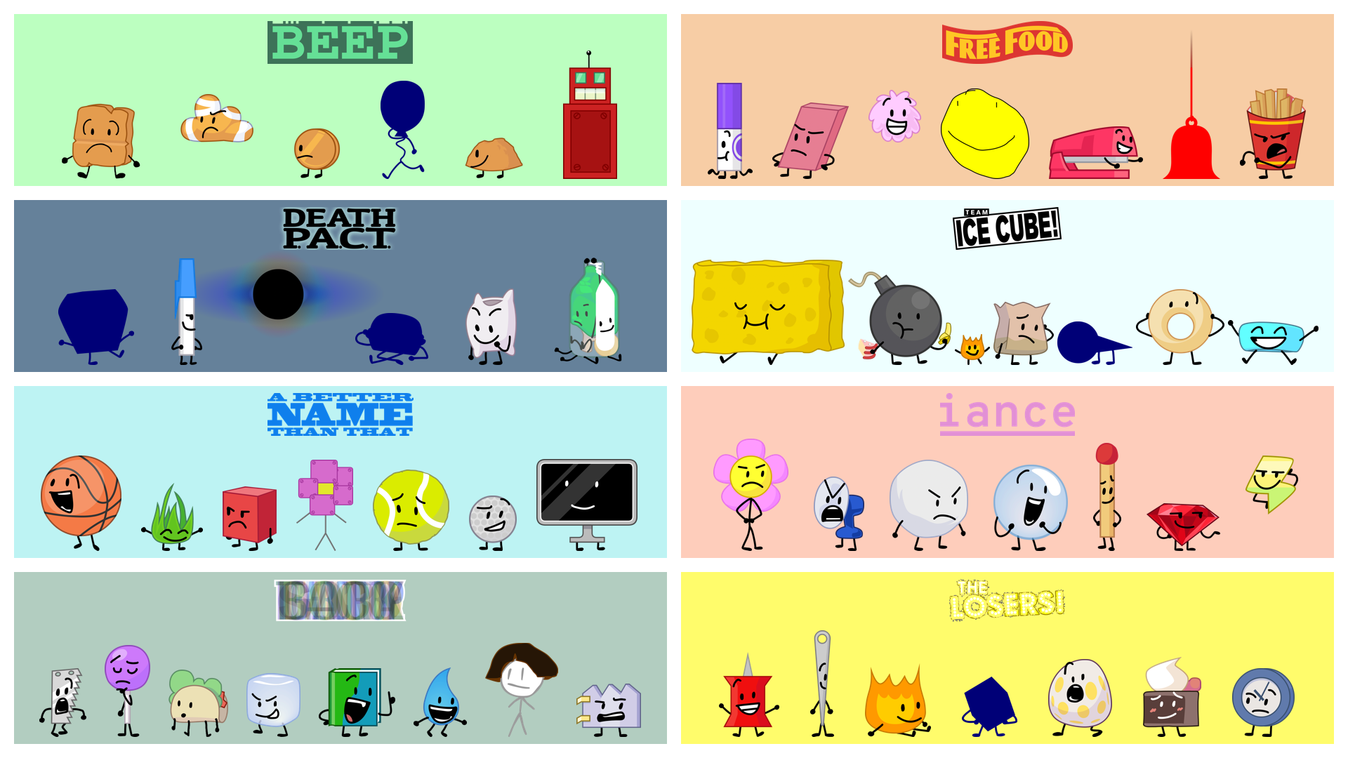 The 55 BFB contestants remaining after BFB 9.