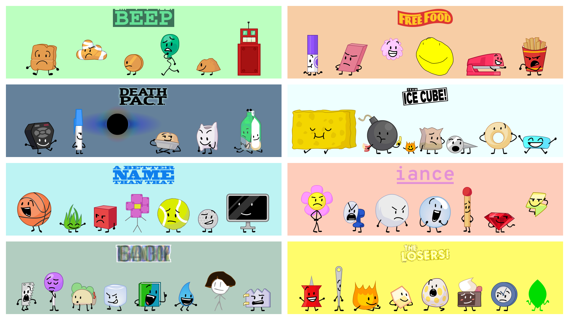 The 55 BFB contestants remaining after BFB 10.