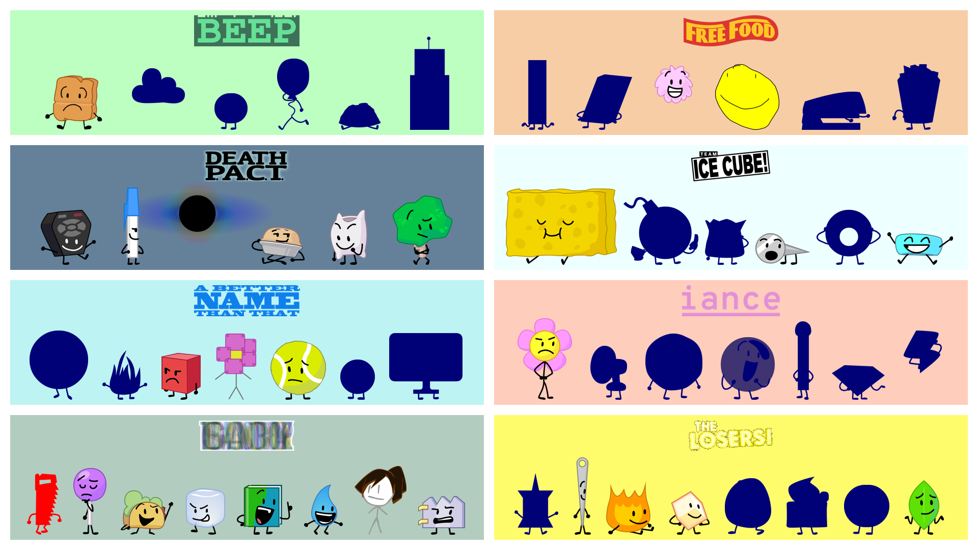 The 52 BFB contestants remaining after BFB 14.