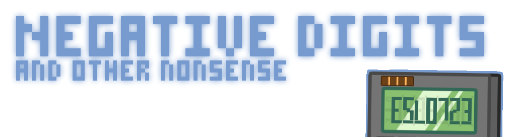 Negative Digits and How to Write Them