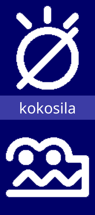 sitelen pona glyph for kokosila.